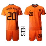 2021 European Cup Netherlands home Youth 20 soccer jerseys