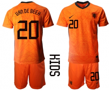 2021 European Cup Netherlands home Youth 20 soccer jerseys