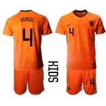 2021 European Cup Netherlands home Youth 4 soccer jerseys