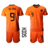 2021 European Cup Netherlands home Youth 9 soccer jerseys