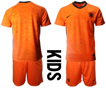 2021 European Cup Netherlands home Youth soccer jerseys