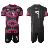 Men 2020-2021 Season National team Mexico home black 9 Soccer Jersey