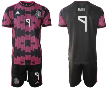 Men 2020-2021 Season National team Mexico home black 9 Soccer Jersey