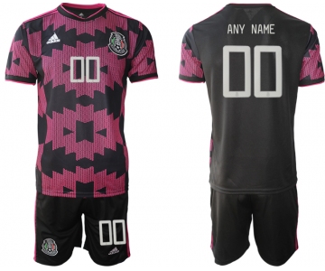 Men 2020-2021 Season National team Mexico home black customized Soccer Jersey
