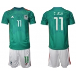 Men's Mexico #11 C.vela Green Home Soccer Jersey Suit