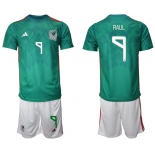 Men's Mexico #9 Raul Santos Green Home Soccer Jersey Suit