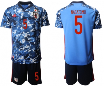 Men 2020-2021 Season National team Japan home blue 5 Soccer Jersey