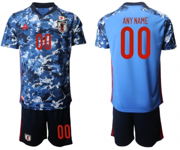 Men 2020-2021 Season National team Japan home blue customized Soccer Jersey