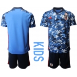 Youth 2020-2021 Season National team Japan home blue Soccer Jersey