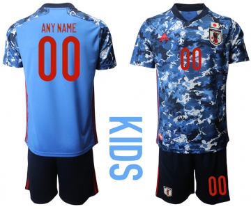Youth 2020-2021 Season National team Japan home blue customized Soccer Jersey