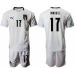 2021 Men Italy away 17 white soccer jerseys