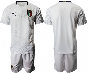 2021 Men Italy away blank white soccer jerseys