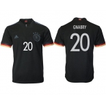 Men 2020-2021 European Cup Germany away aaa version black 20 Adidas Soccer Jersey