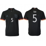 Men 2020-2021 European Cup Germany away aaa version black 5 Adidas Soccer Jersey
