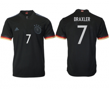Men 2021 Europe Germany away AAA version 7 black soccer jerseys