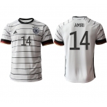 Men 2021 Europe Germany home AAA version 14 white soccer jerseys