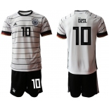 Men 2021 European Cup Germany home white 10 Soccer Jersey2