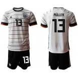 Men 2021 European Cup Germany home white 13 Soccer Jersey3