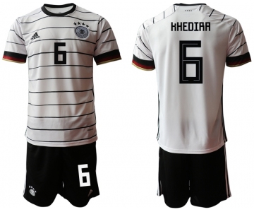 Men 2021 European Cup Germany home white 6 Soccer Jersey1
