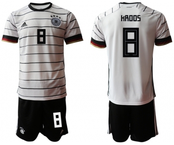 Men 2021 European Cup Germany home white 8 Soccer Jersey1