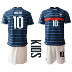 2021 France home Youth 10 soccer jerseys