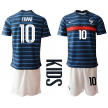2021 France home Youth 10. soccer jerseys