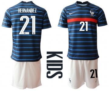 2021 France home Youth 21 soccer jerseys