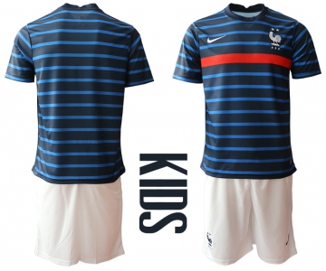 2021 France home Youth soccer jerseys