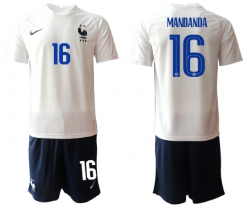 Men 2021 France away 16 soccer jerseys