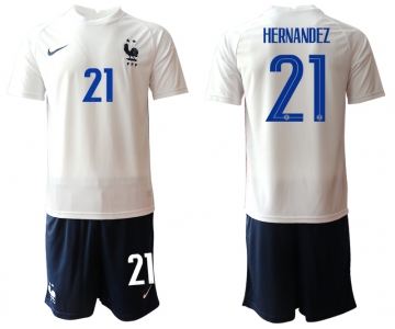 Men 2021 France away 21 soccer jerseys