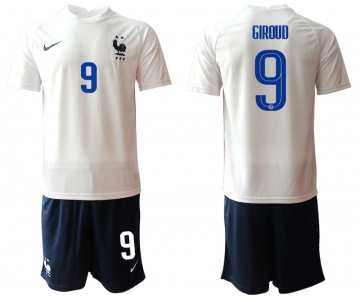 Men 2021 France away 9 soccer jerseys