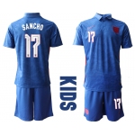 2021 European Cup England away Youth 17 soccer jerseys
