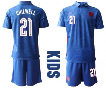 2021 European Cup England away Youth 21 soccer jerseys