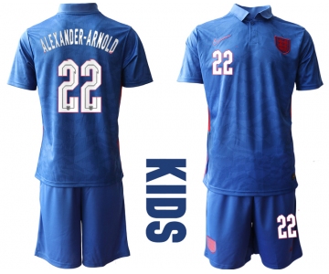 2021 European Cup England away Youth 22 soccer jerseys