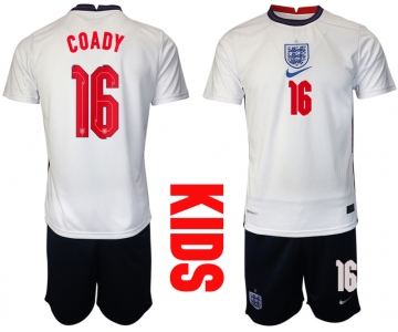 2021 European Cup England home Youth 16 soccer jerseys