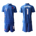 Men 2020-2021 European Cup England away blue 1 Nike Soccer Jersey
