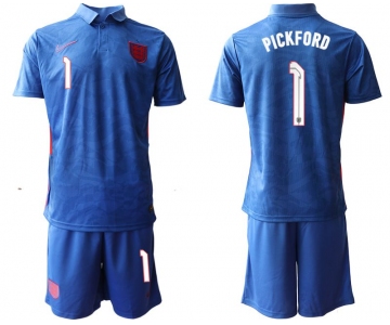 Men 2020-2021 European Cup England away blue 1 Nike Soccer Jersey
