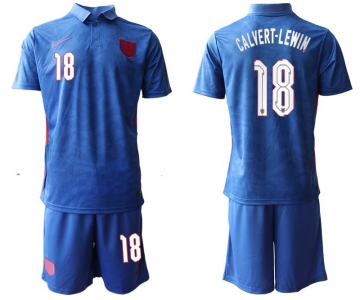 Men 2020-2021 European Cup England away blue 18 Nike Soccer Jersey