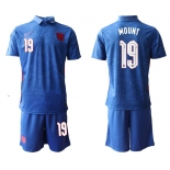 Men 2020-2021 European Cup England away blue 19 Nike Soccer Jersey