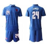 Men 2020-2021 European Cup England away blue 24 Nike Soccer Jersey