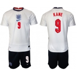 Men 2020-2021 European Cup England home white 9 Nike Soccer Jersey