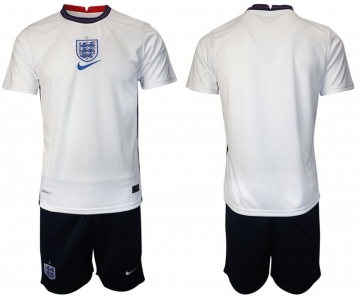Men 2020-2021 European Cup England home white blank Nike Soccer Jersey