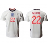 Men 2021 Europe England home AAA version 22 white soccer jerseys