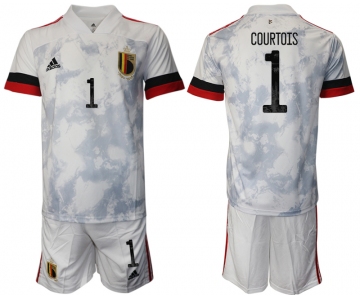 Men 2021 European Cup Belgium away white 1 Soccer Jersey