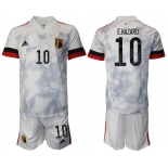Men 2021 European Cup Belgium away white 10 Soccer Jersey