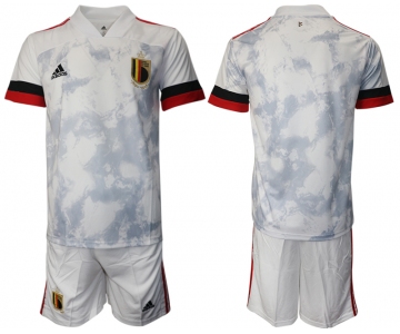 Men 2021 European Cup Belgium away white Soccer Jersey