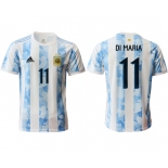 Men 2020-2021 Season National team Argentina home aaa version white 11 Soccer Jersey