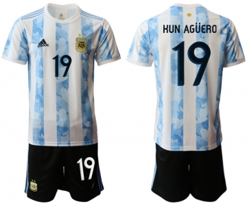 Men 2020-2021 Season National team Argentina home white 19 Soccer Jersey