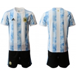 Men 2020-2021 Season National team Argentina home white Soccer Jersey
