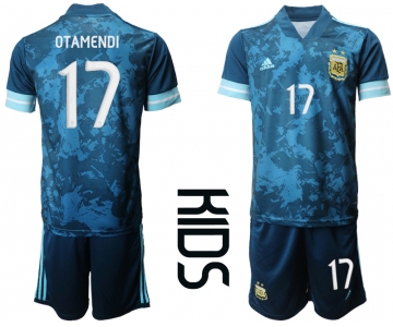 Youth 2020-2021 Season National team Argentina awya blue 17 Soccer Jersey